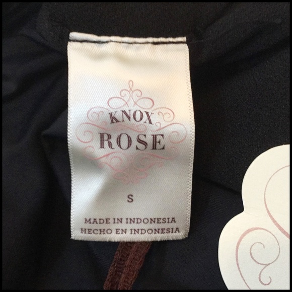 NWT Knox Rose Black 1 Piece Halter Style Swimsuit - Picture 7 of 8